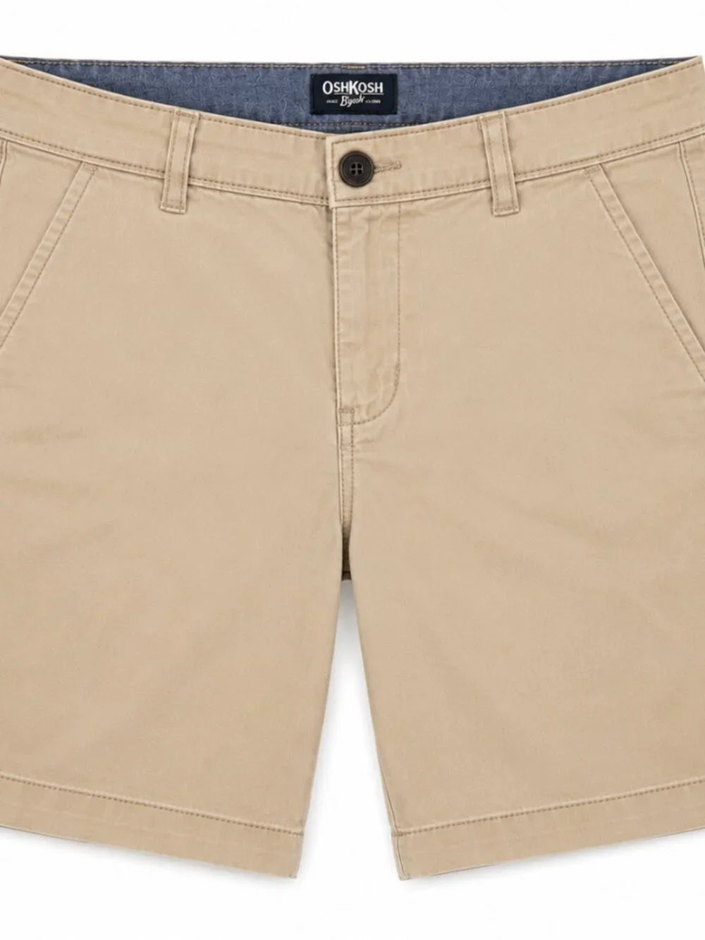 OshKosh - Boys Size 8 Khaki Shorts Adjustable Waist Casual Chino